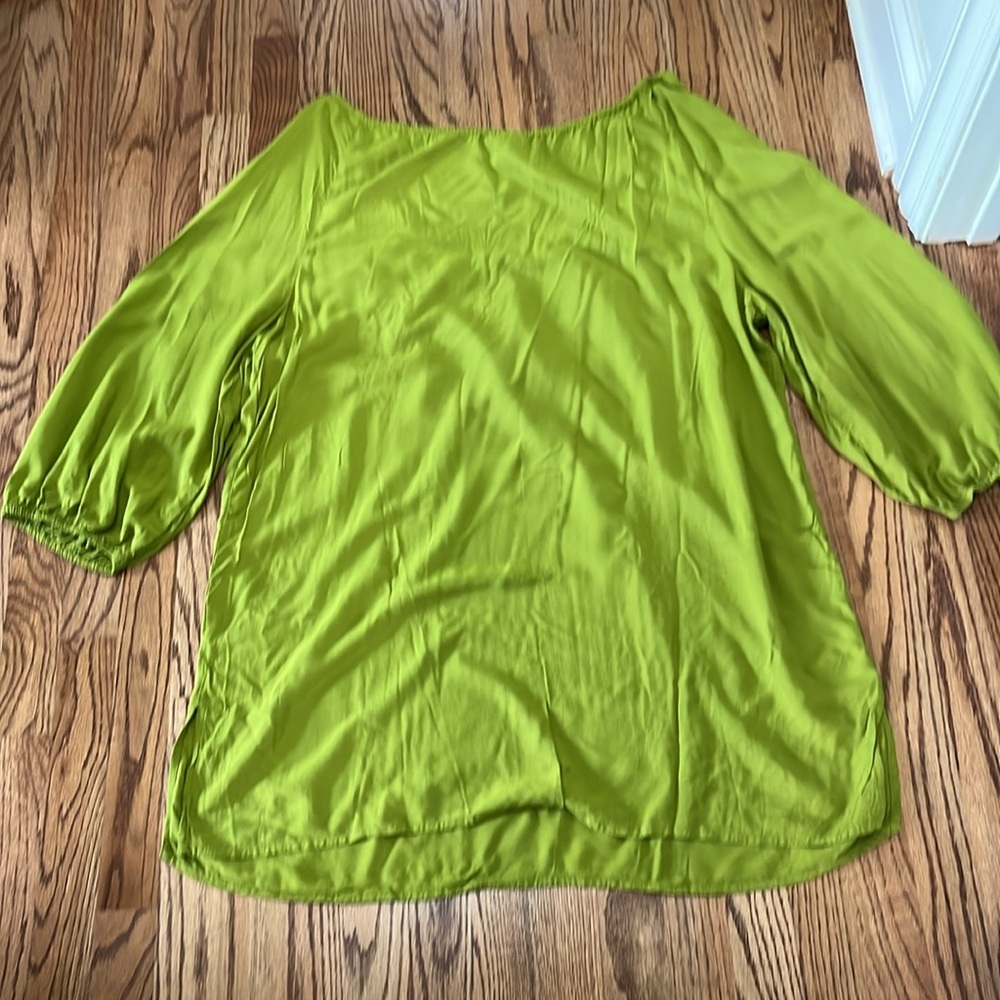 Lane Bryant Green Embroidered Women's Top - Picture 7 of 7